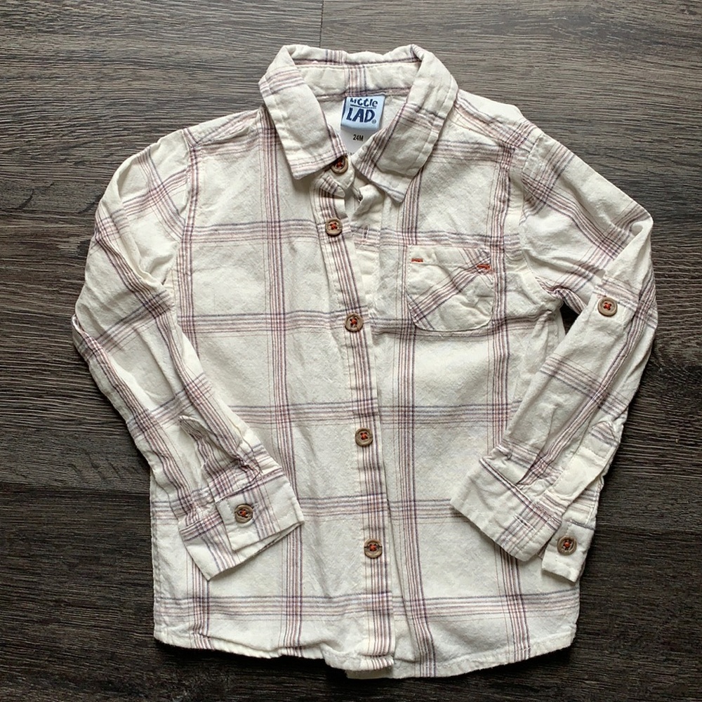 Toddler Boys Button-up Collared Shirt - 24m